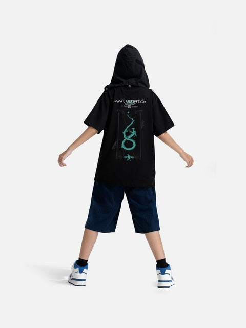 Áo Hoodie Tay Ngắn Oversize AOI Fanart Phản Quang AR