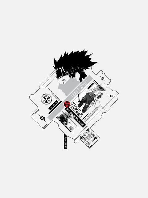 Áo Hoodie Tay Ngắn Oversize Kakashi Fanart Phản Quang AR