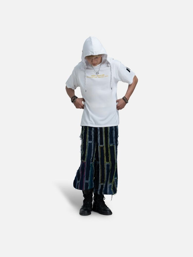 Áo Hoodie Tay Ngắn Oversize Pikachu Fanart Phản Quang AR
