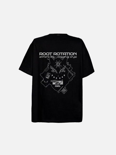 Áo Thun Oversize Kyuubi Naruto Fanart Phản Quang AR