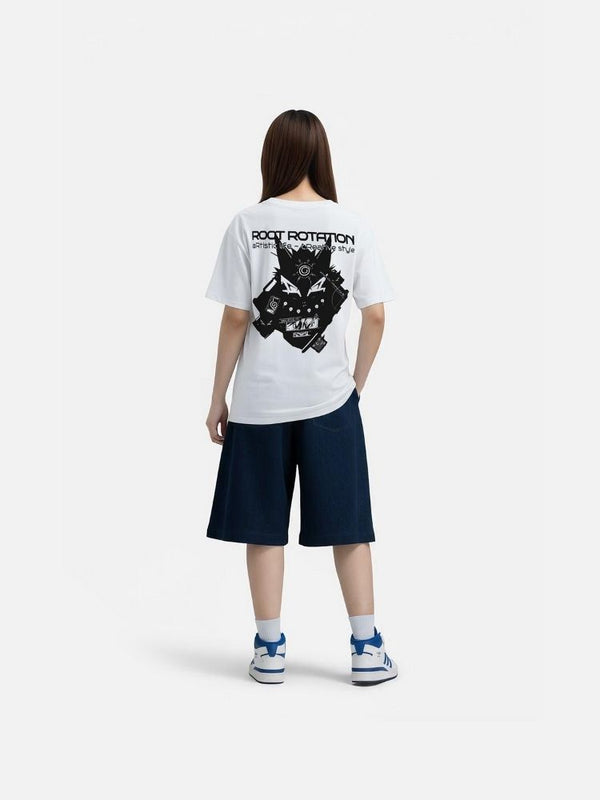 Áo Thun Oversize Kyuubi Naruto Fanart Phản Quang AR