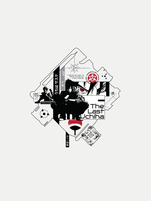 Áo Thun Oversize Sasuke Fanart Phản Quang AR