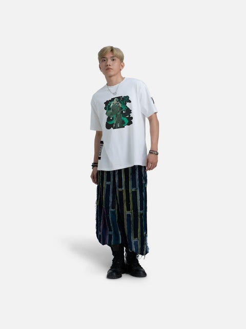 Áo Thun Thực Tế Ảo Oversize Zoro The Green Dragon