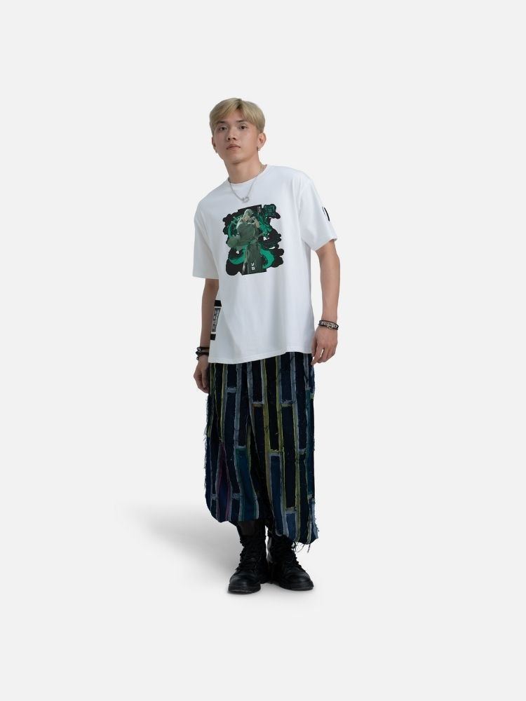Áo Thun Thực Tế Ảo Oversize Zoro The Green Dragon