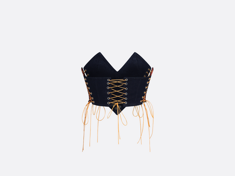 ORIGAMI Áo Corset Thắt Dây