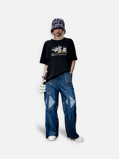 Áo Thun Oversize AR - Mèo Đi Đâu?