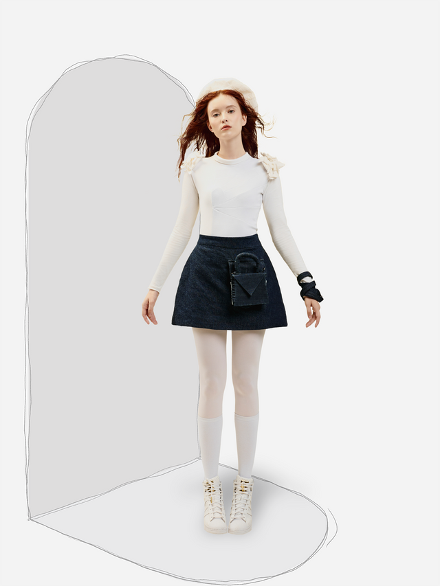 Chân Váy Mini 3D Túi Hộp
