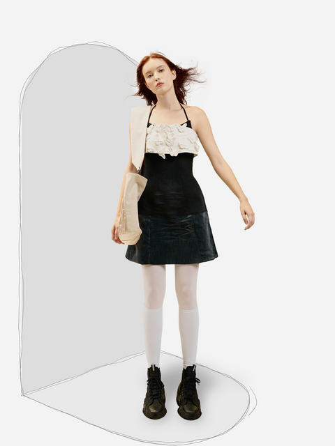 Đầm Yếm Butterfly Origami