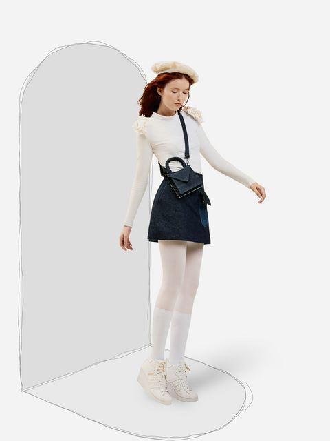 Chân Váy Mini 3D Túi Hộp