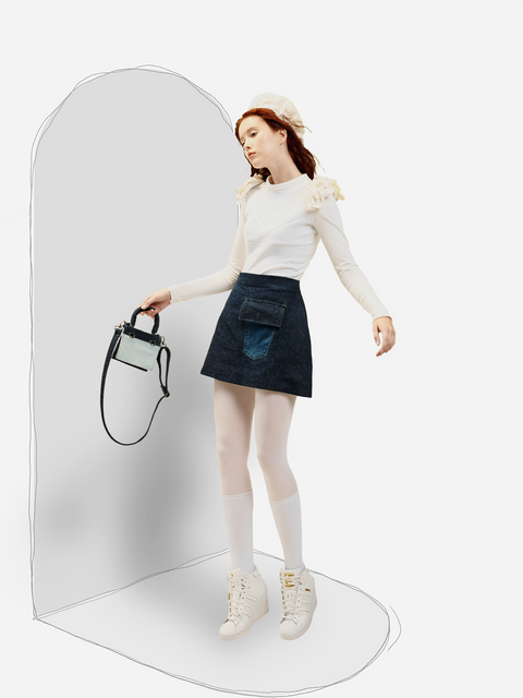 Áo Croptop Tay Dài Butterfly Origami