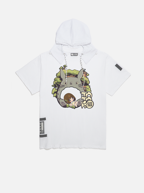 My Neighbor Totoro Fanart Oversize Short Sleeve Hoodie