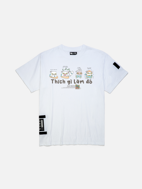 Áo Thun Oversize AR - Mèo Làm Gì?