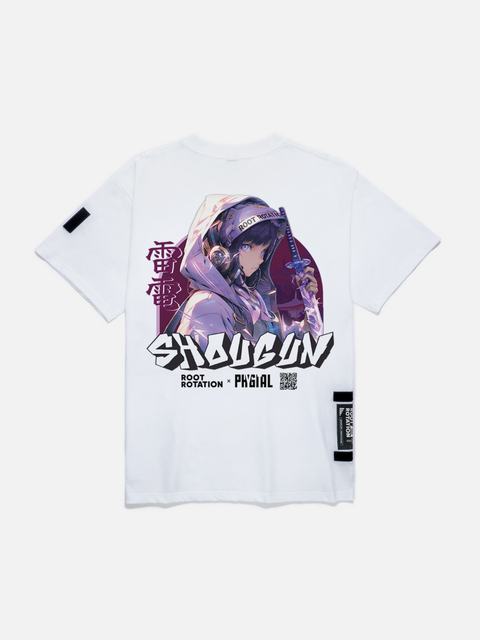 Áo Thun Oversize AR Raiden Shogun In Phản Quang