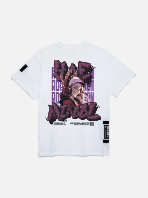Áo Thun Oversize Yae Miko Fanart Phản Quang