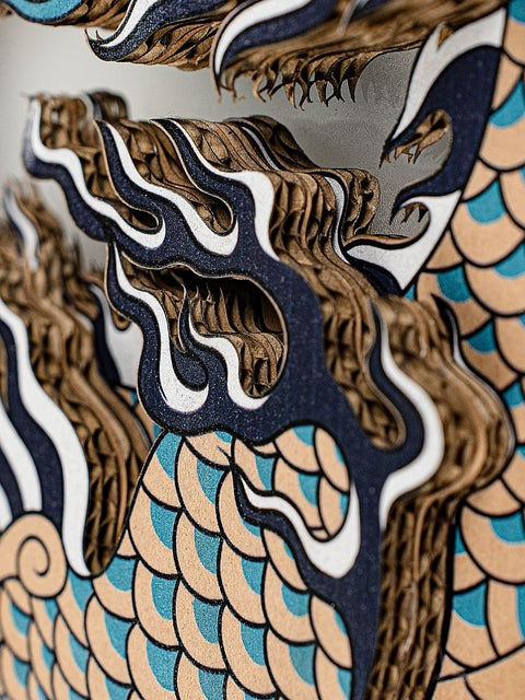 Tranh Việt Nghệ Thuật Treo Tường – Cardboard in UV, Khung Gỗ Thủ Công (40x60cm)