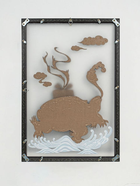 Tranh Việt Nghệ Thuật Treo Tường – Cardboard in UV, Khung Gỗ Thủ Công (40x60cm)