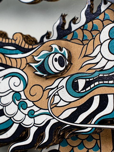 Tranh Việt Nghệ Thuật Treo Tường – Cardboard in UV, Khung Gỗ Thủ Công (40x60cm)