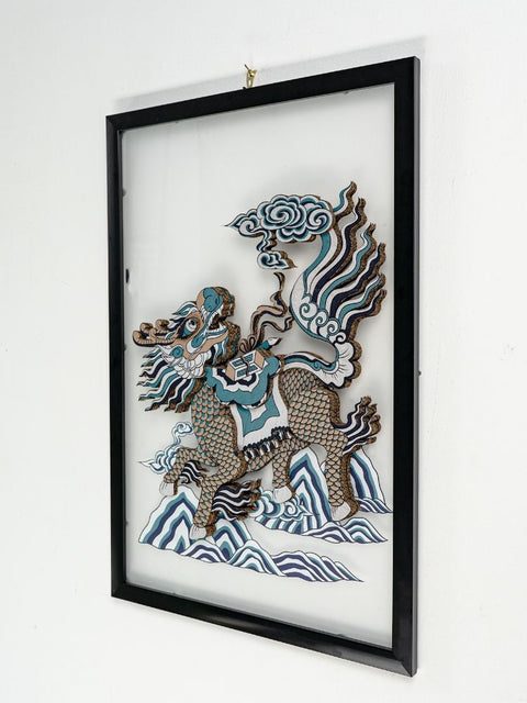 Tranh Việt Nghệ Thuật Treo Tường – Cardboard in UV, Khung Gỗ Thủ Công (40x60cm)