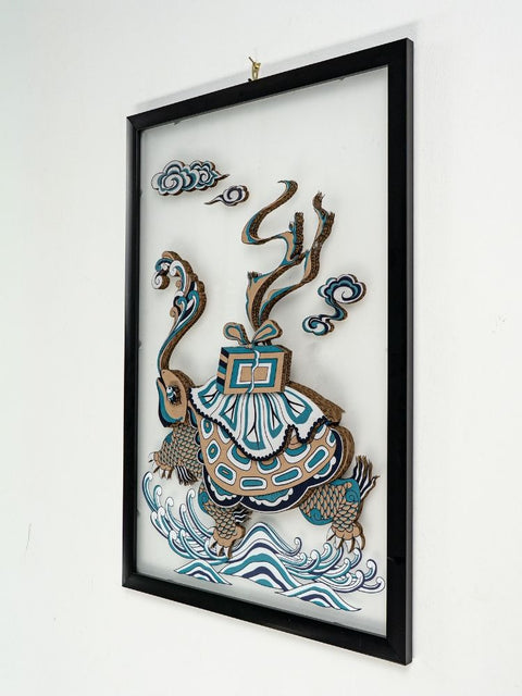 Tranh Việt Nghệ Thuật Treo Tường – Cardboard in UV, Khung Gỗ Thủ Công (40x60cm)