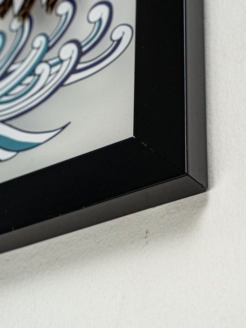 Tranh Việt Nghệ Thuật Treo Tường – Cardboard in UV, Khung Gỗ Thủ Công (40x60cm)