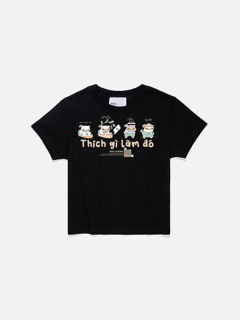 Áo Baby Tee - Mèo Làm Gì?