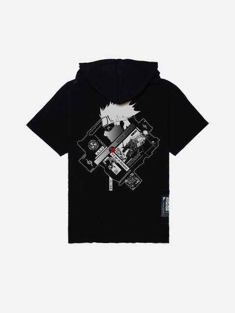 Áo Hoodie Tay Ngắn Kakashi Fanart Phản Quang AR