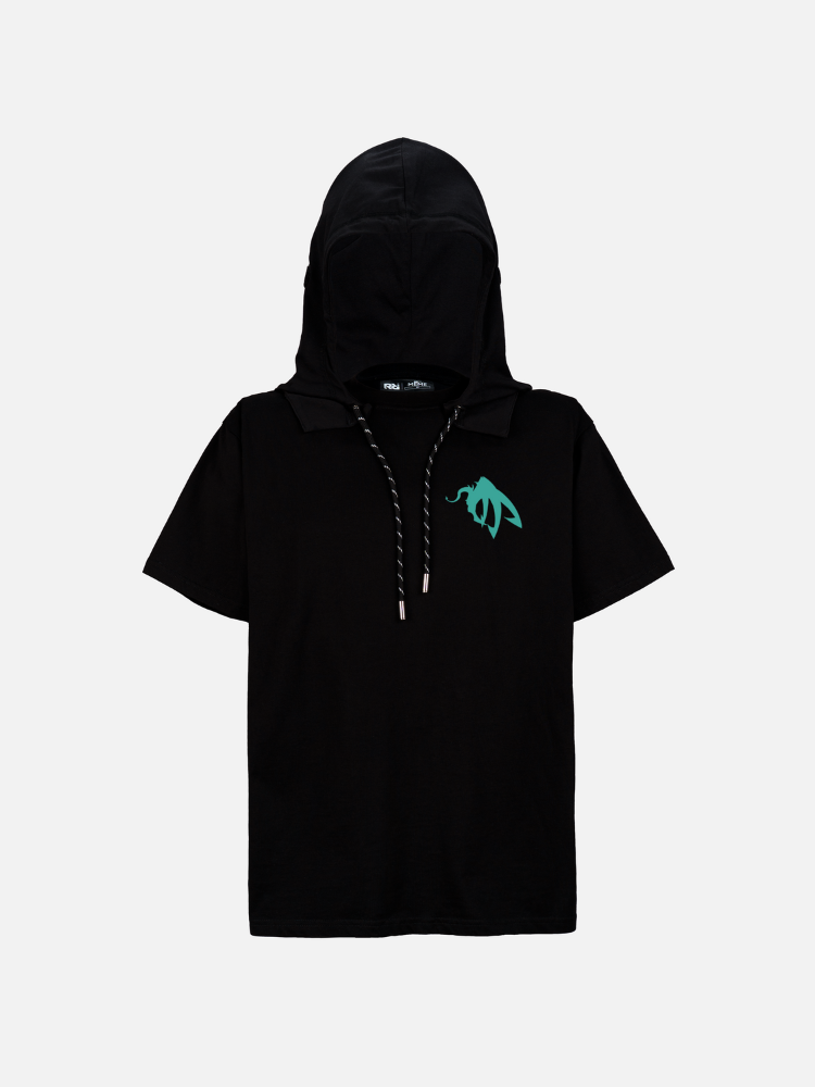 Áo Hoodie Tay Ngắn Oversize AOI Fanart Phản Quang AR