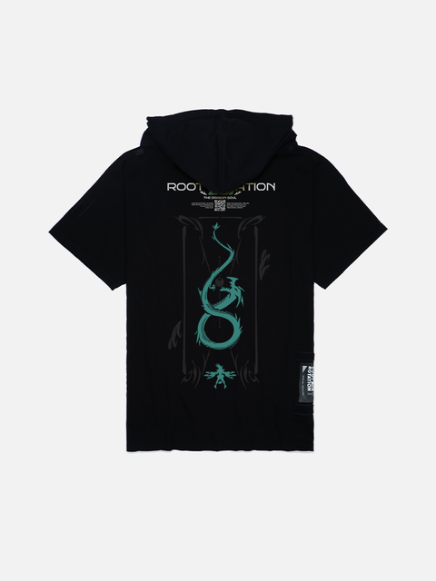 Áo Hoodie Tay Ngắn Oversize AOI Fanart Phản Quang AR