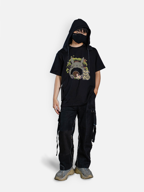 Áo Hoodie Tay Ngắn Totoro Fanart