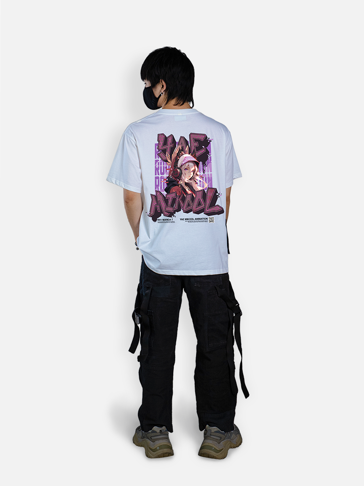 Áo Thun Oversize Yae Miko Fanart Phản Quang