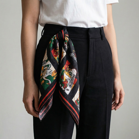 Khăn Cotton Unisex Cổ Tích Việt Nam 55 x 55 cm