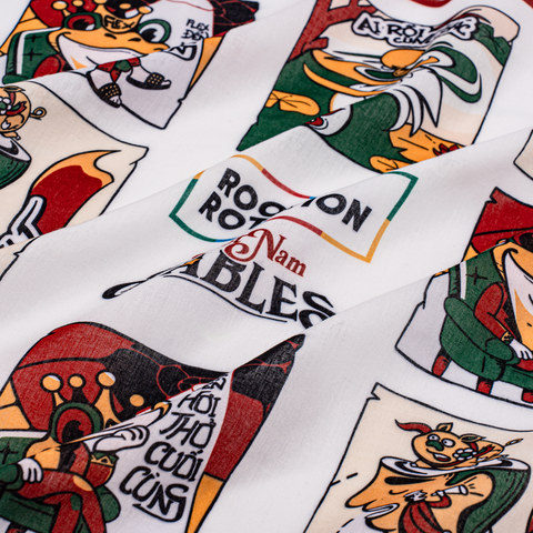 Khăn Cotton Unisex Cổ Tích Việt Nam 55 x 55 cm