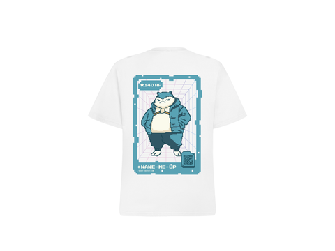 Áo Thun Thực Tế Ảo Phản Quang Oversize Snorlax Fanart